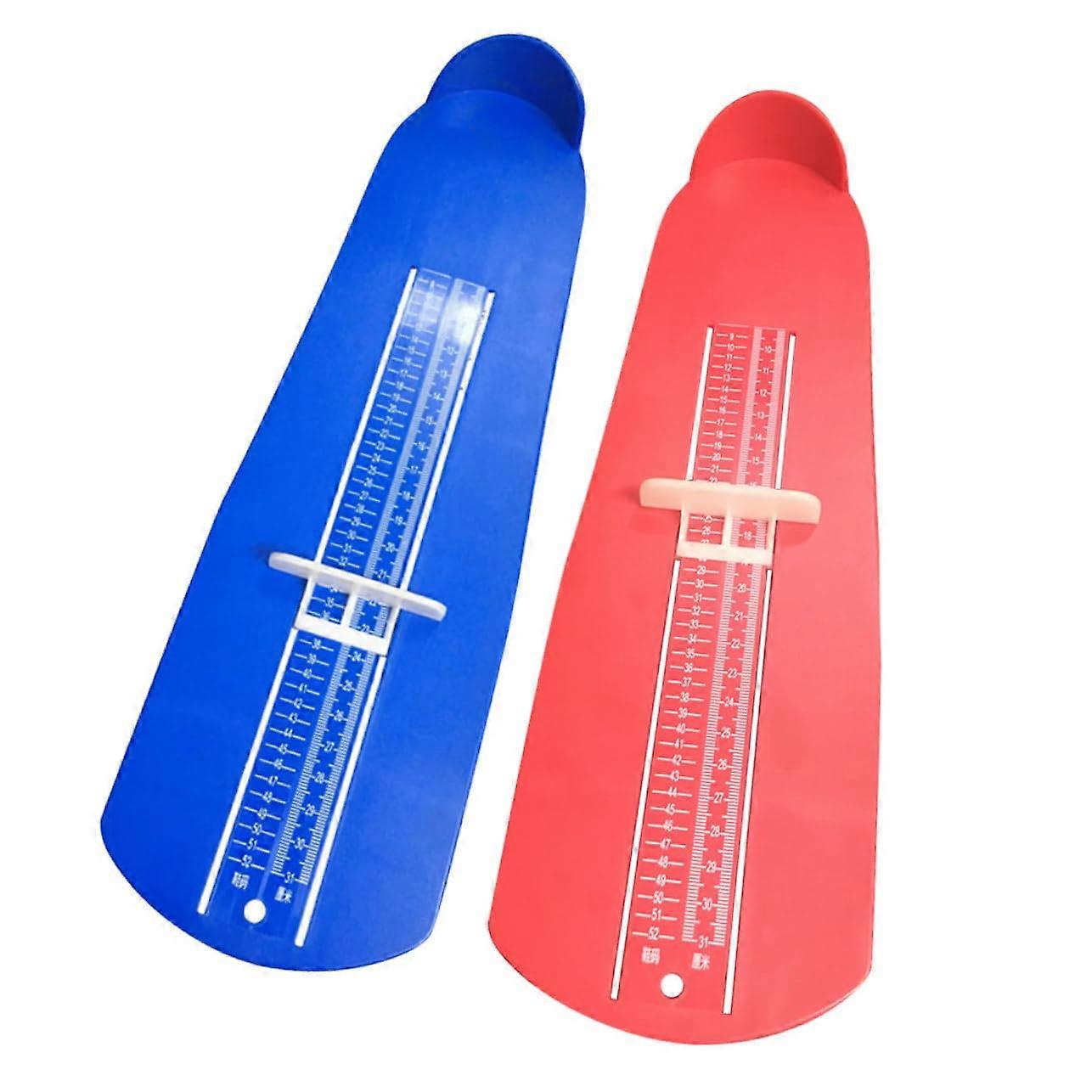 2-Piece Foot Measurer Kit for Kids - Accurate Foot Length and Width Measurement Tool for Shoe Fitting and Shopping
