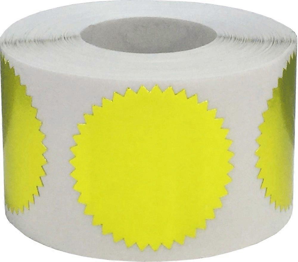 Metallic Gold Envelope Seals Color Coding Labels Certificate Award Stickers 1 1/2 Inch Round Circle Dots 500 Total Adhesive Stickers On A Roll