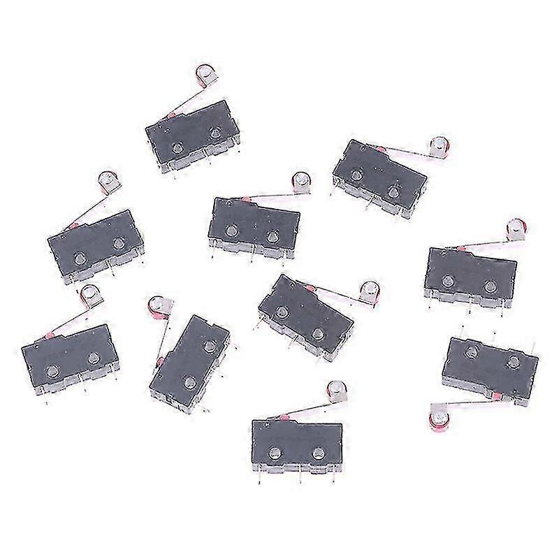 10pcs Kw11-3z 5a 250v Micro Switch Microswitch 3 Feet Limit Switch With Wheels Boris