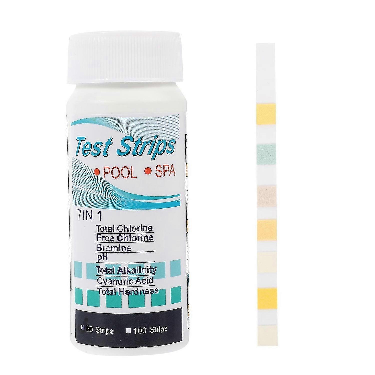 1 Box of Swimming Pool PH Test Papers Professional Water 7 in 1 Test Strips Testing Tools