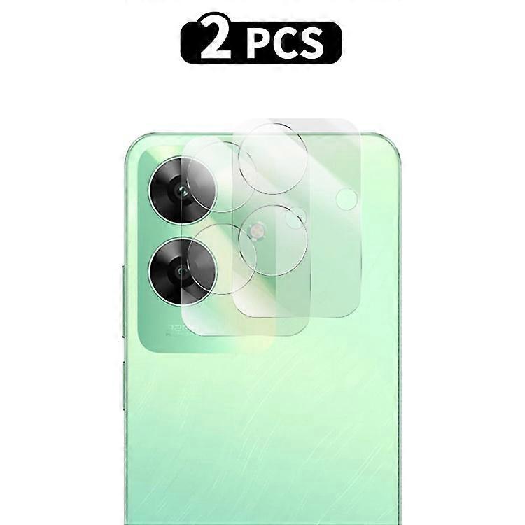 Realme C61 4Gカメラレンズプロテクター0.2mm 2.5Dアークエッジリアレンズフィルムに対応したRURIHAI 2個