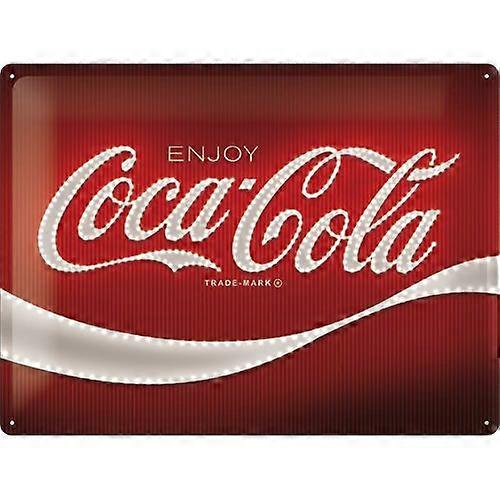 Nostalgic-Art Coca-Cola Large Sign - Logo Red Lights