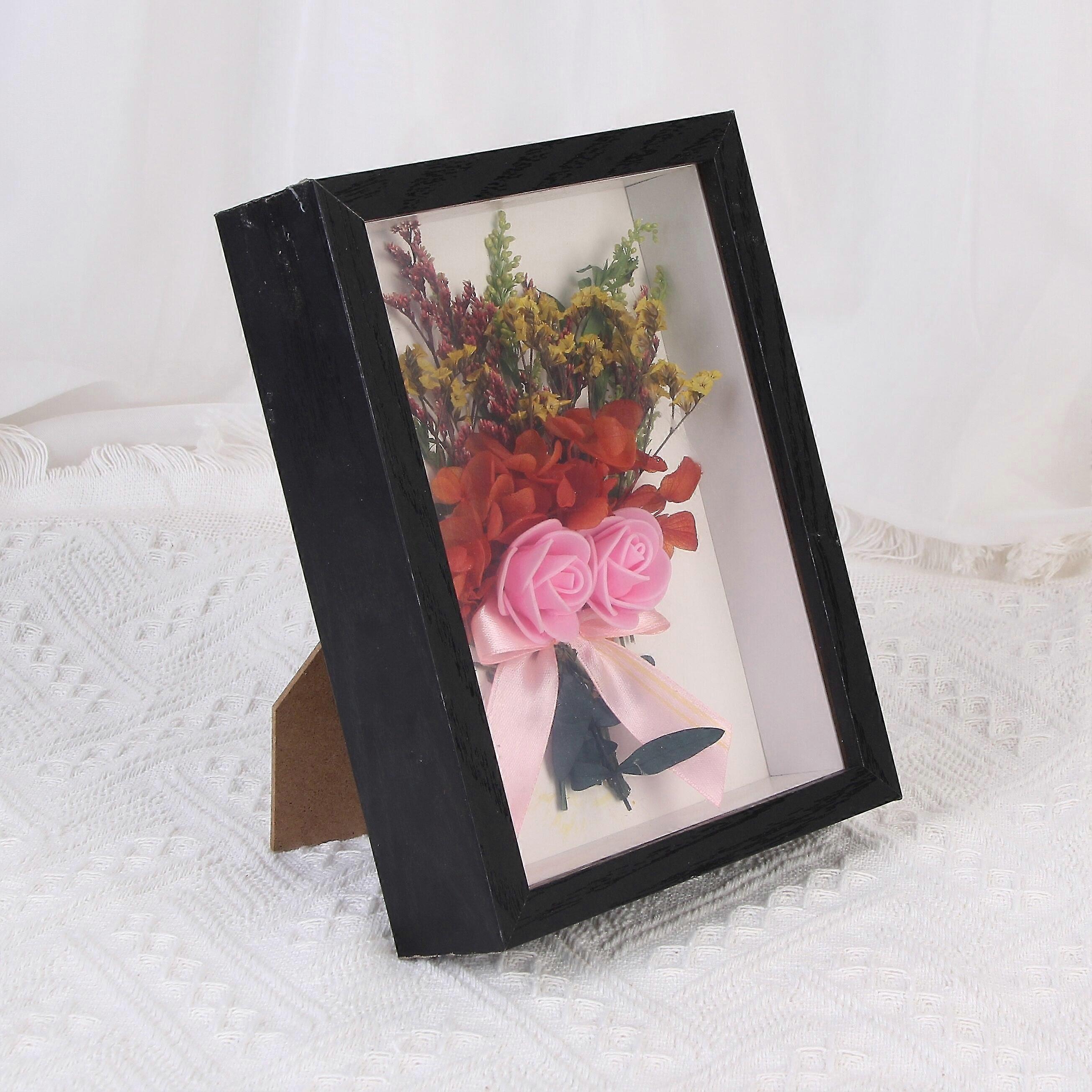Multipurpose Deep 3D Frame for Dried Flowers Wooden Photo Frame 3cm Depth Nordic Shadow Box Picture Holder Wall Decor