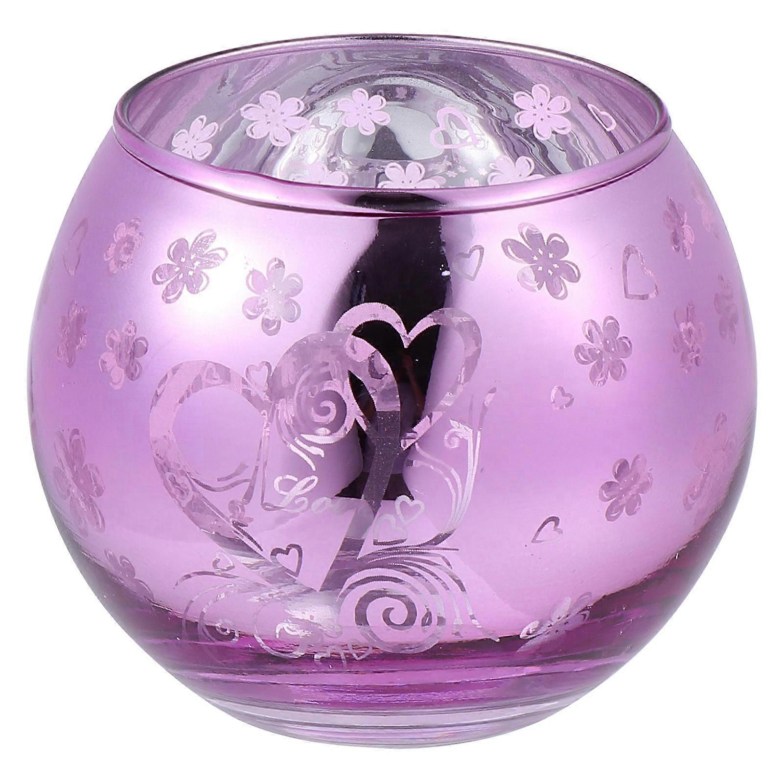 Valentine's Day Glass Candlestick Holders Noedic Style Candle Cup Relaxed Environment Home Use 1Pcs