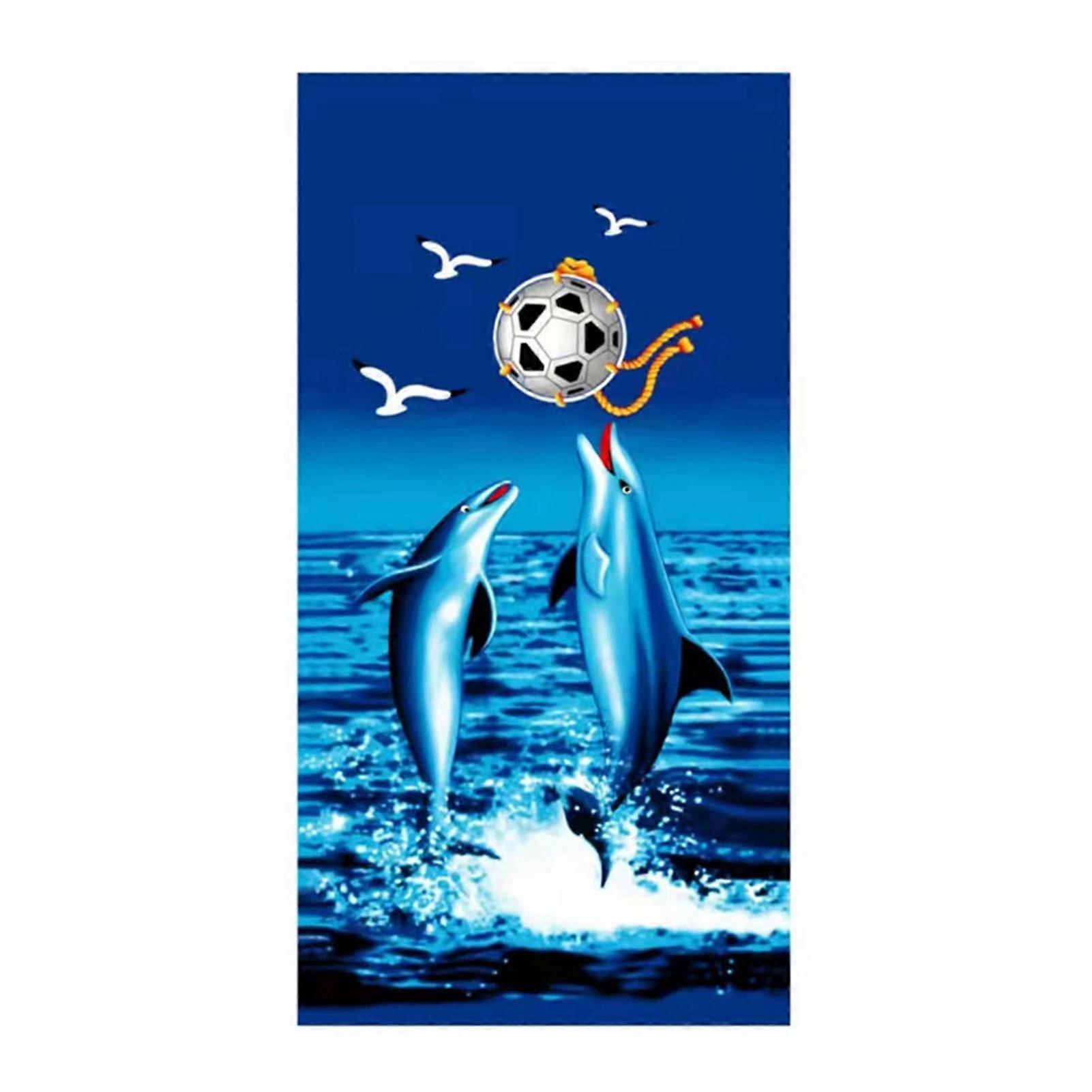 Bath Towel Microfiber Print Fast Dry Beach Towel