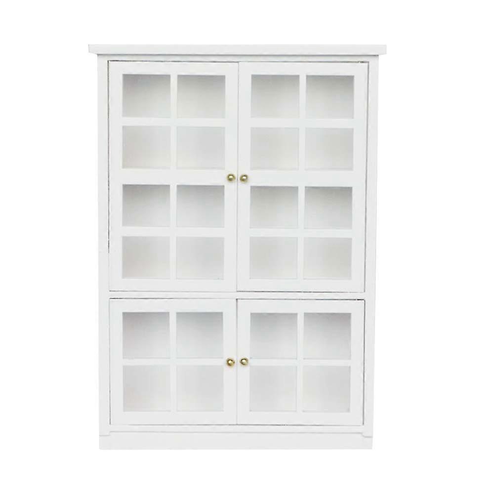 Mini meubles miniature armoire modèle rectangulaire Mini maison décoration bois 18.5x12.3cm Mini Craft Enthusiasts 1Pack
