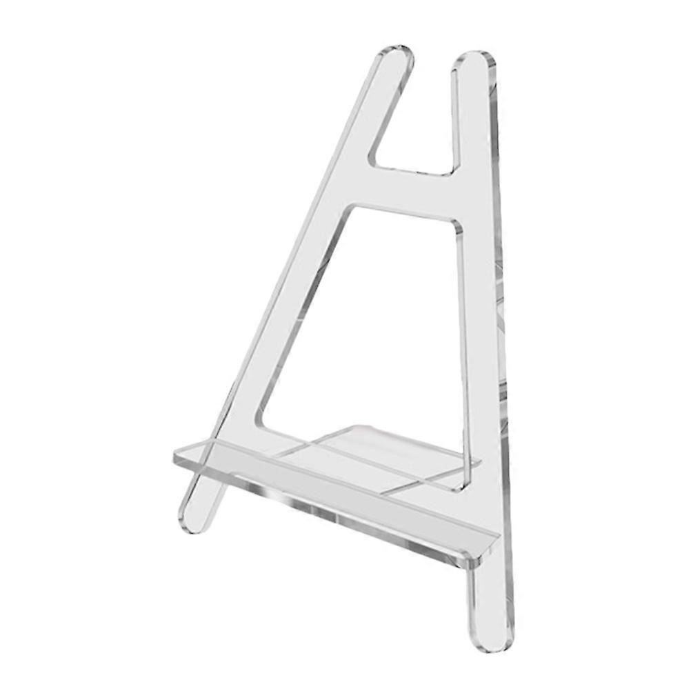 Plate Display Stands Acrylic Plate Stand Stable Support Multi-Functional Design For Home Decor 8.3X5.9X0.1In 1Set