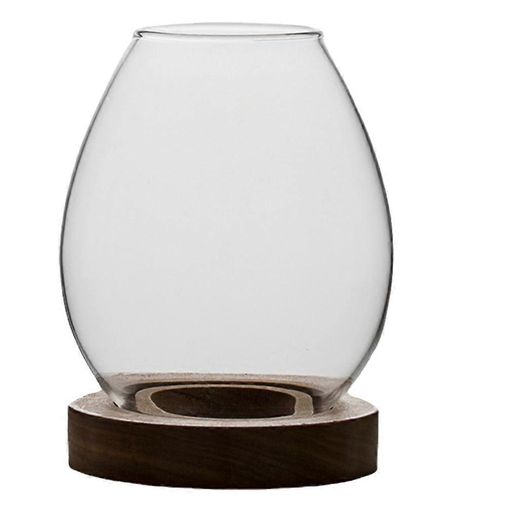 Retro Style Transparent Glass Candle Holder for Home Decor – Simple Design, Compact Glass Material for Tapered Candles, Tabletop Use