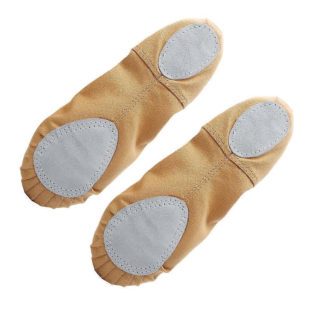 Lace-free Dancing Shoes for Modern Jazz Ballet Folk Ballroom Pair Elastic Band Design