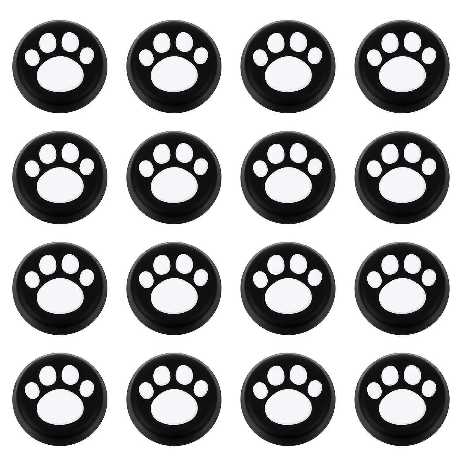 16pcs Silicone Protection Caps for Joysticks Cat Claw Gamepad Cases
