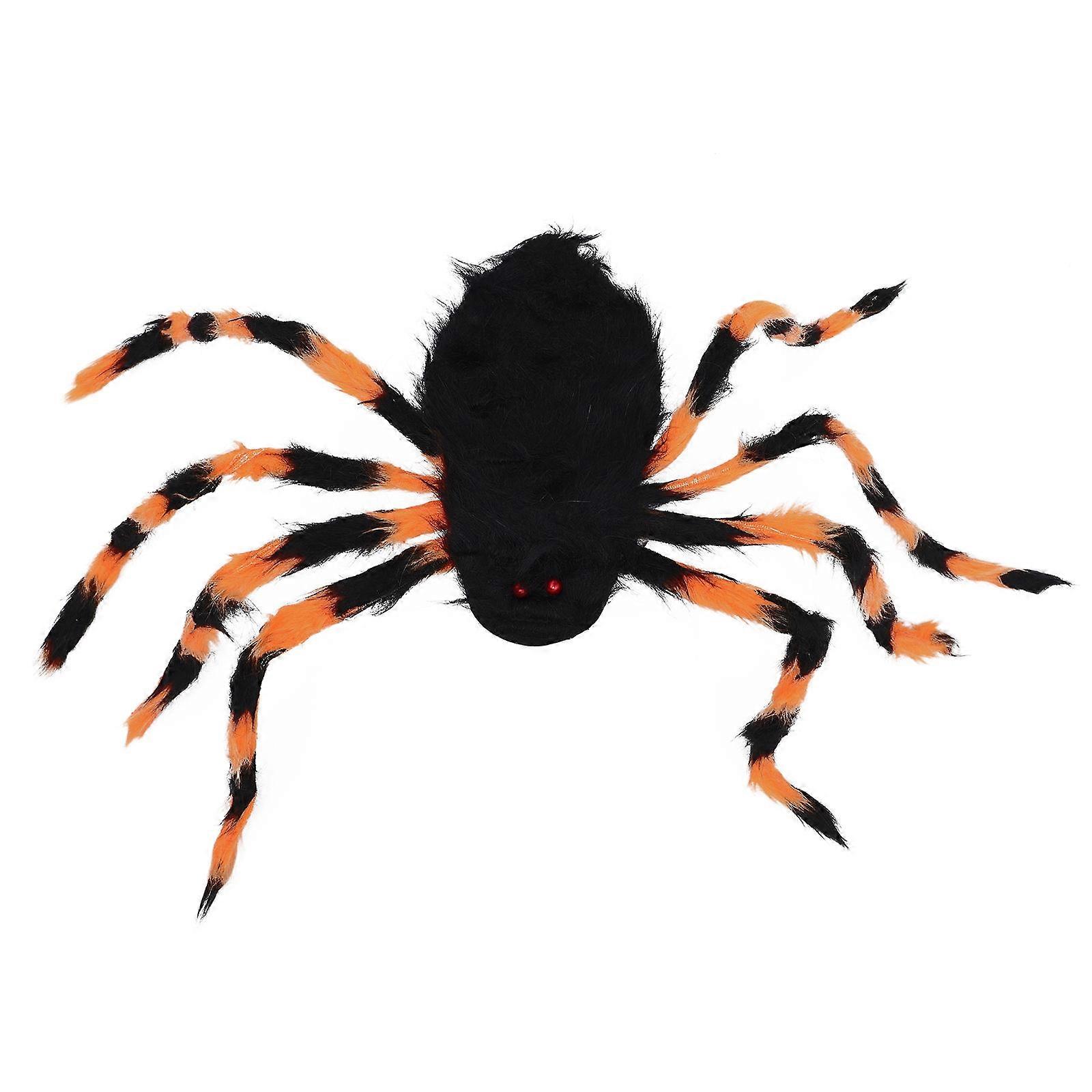 Halloween Spider Shaped Backpack For Children Multi Colored Back Decoration Realistic Design 90x25cm Candy Storage 1Pack