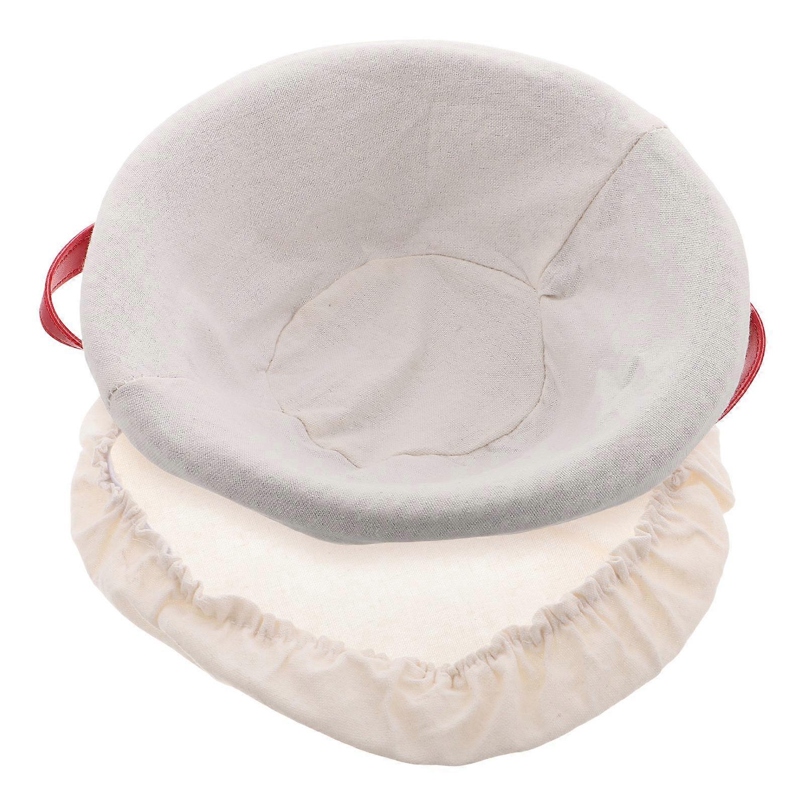 Round Bread Proofing Basket with Cloth Cover Sourdough Proving Basket for Home Bakers, Sturdy Reusable Design for All Proofing Conditions