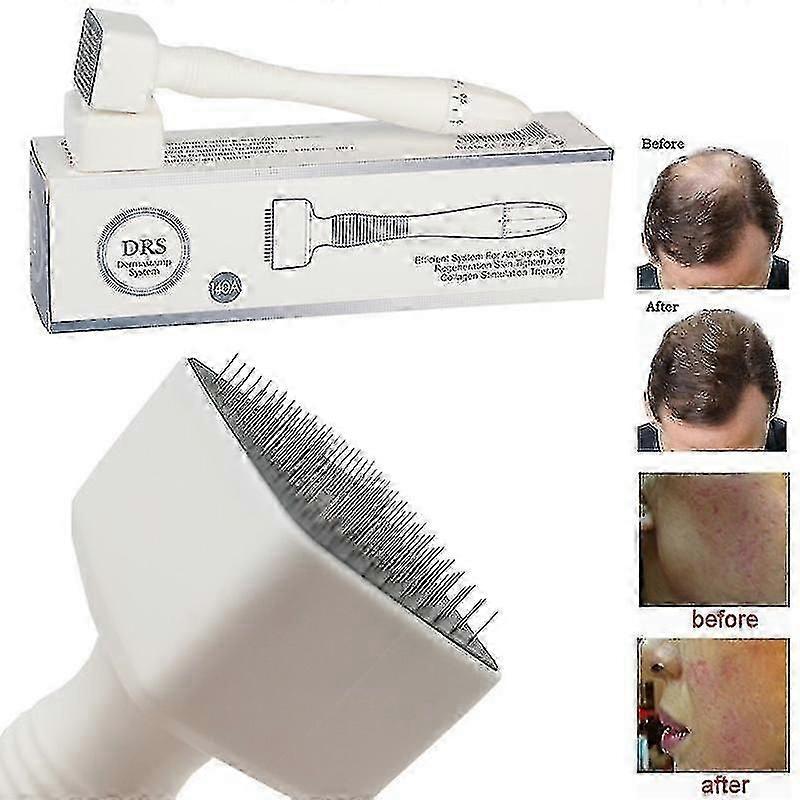 140 A Derma Stamp - Mikroigła o regulowanej długości igły do prawdziwej pielęgnacji skóry, wzrostu brody, odrastania włosów na skórze głowy i