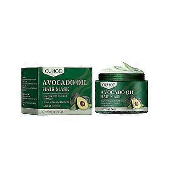 OUHOE avocado oil hair mask gentle hydrating moisturizing nourishes dry and frizzy smooth and shiny hair mask