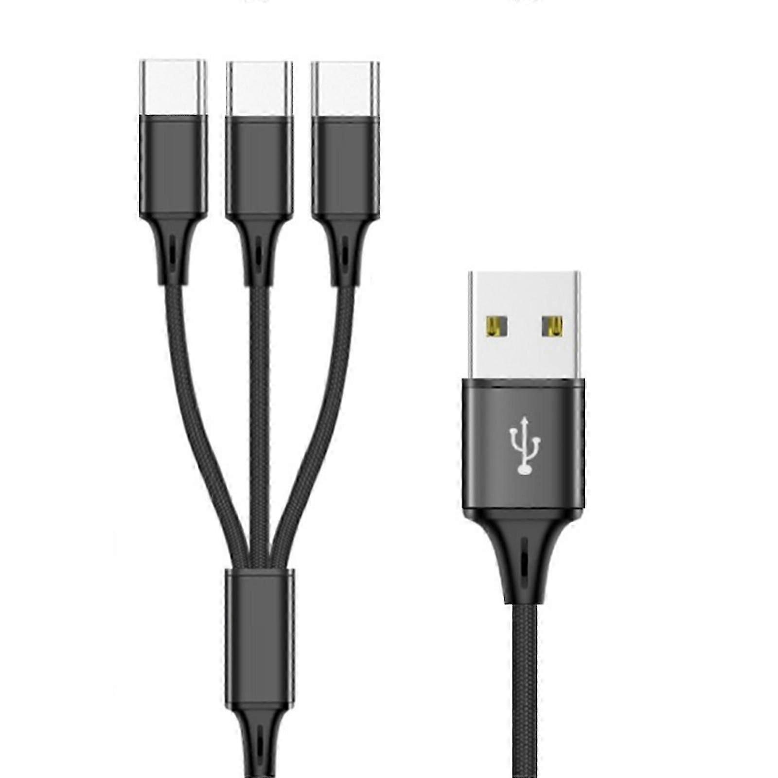 Multi Charging Cable Multi USB Cable USB Charging Cable Nylon Braided Universal 3/4/5 in1 Multi Charger Cable Adapter