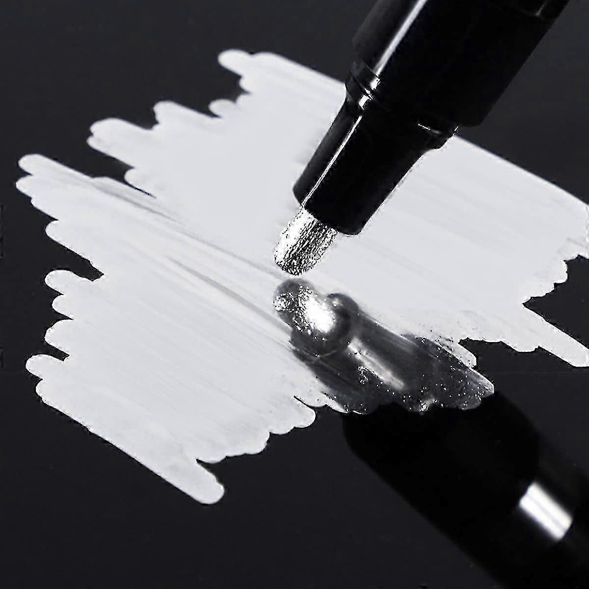 3pcs Liquid Chrome Marker Mirror Liquid Chrome Paint Pen Set Metallic Marking Markers Pen Diy Art Craft Highlight Pen