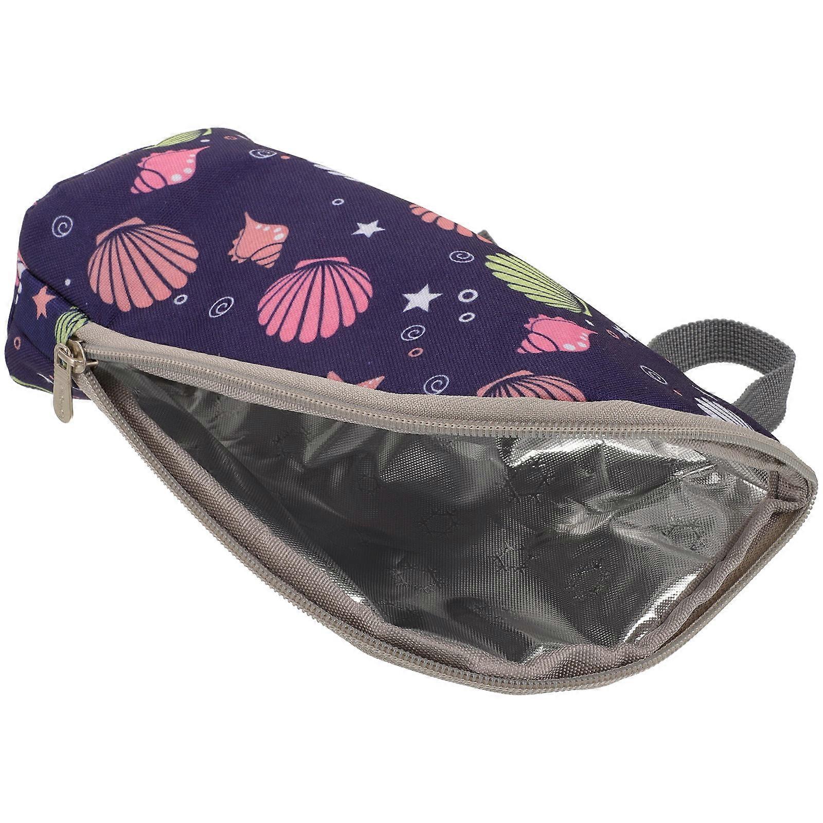 Isoleret mælkemuffe isoleret flaskepose shell form oxford klud temperatur vedligeholdelse forældre 8.65x5.11x5.11in 1stk