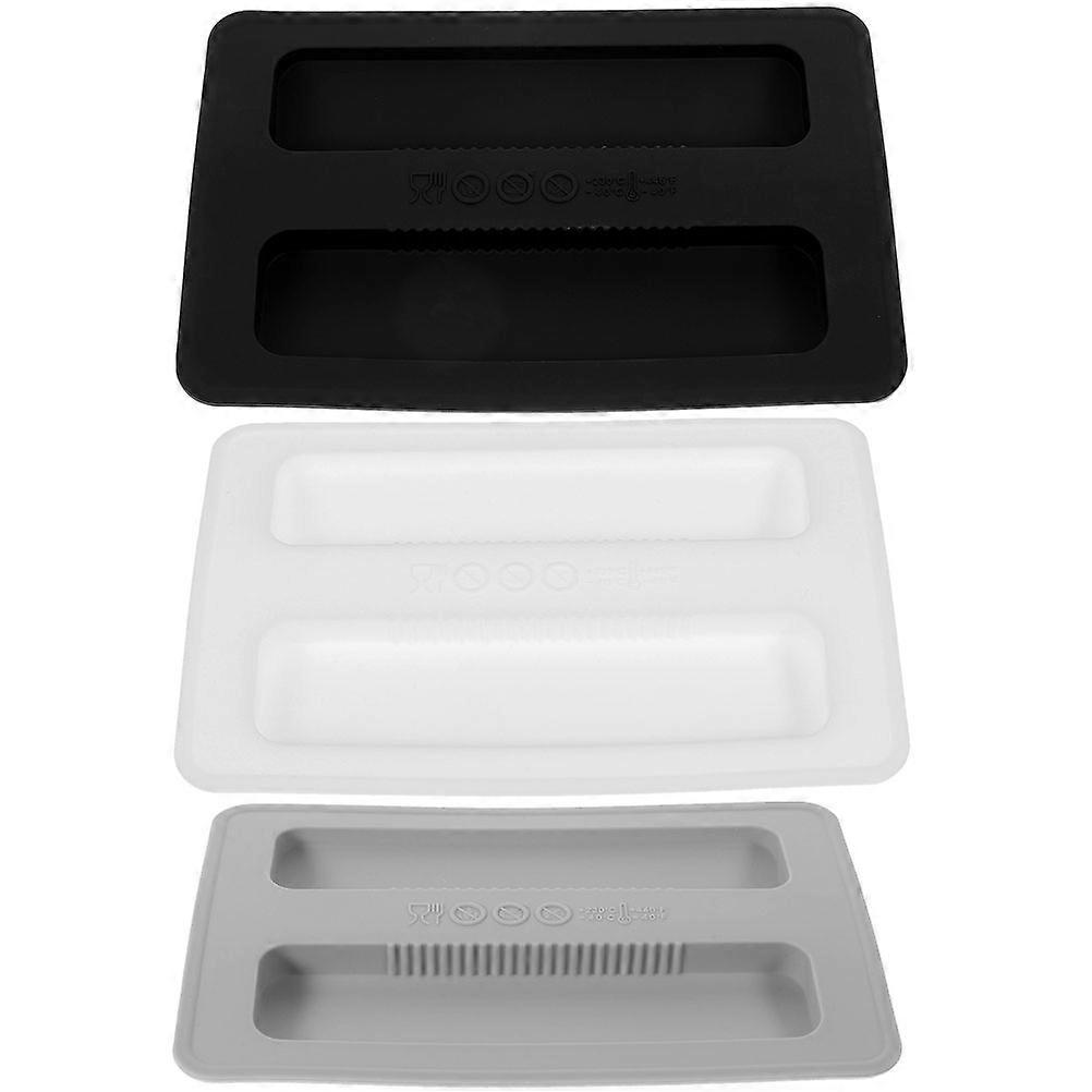 Toaster Cover Breakfast Machine Silicone Protective Lid For Toaster Dustproof Gray 3Set