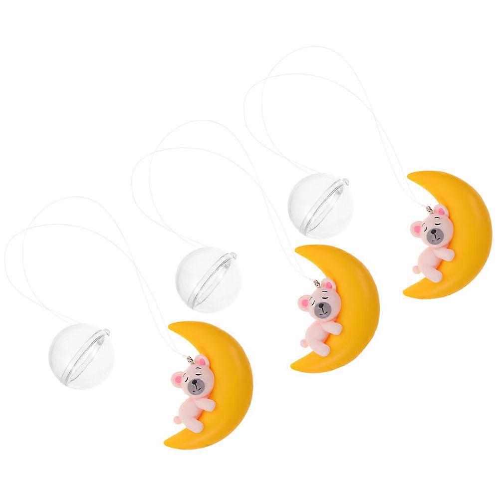 Aquarium Supplies Floating Moon Bear Shape Compact and Lightweight Water Flow Indicator 3Set