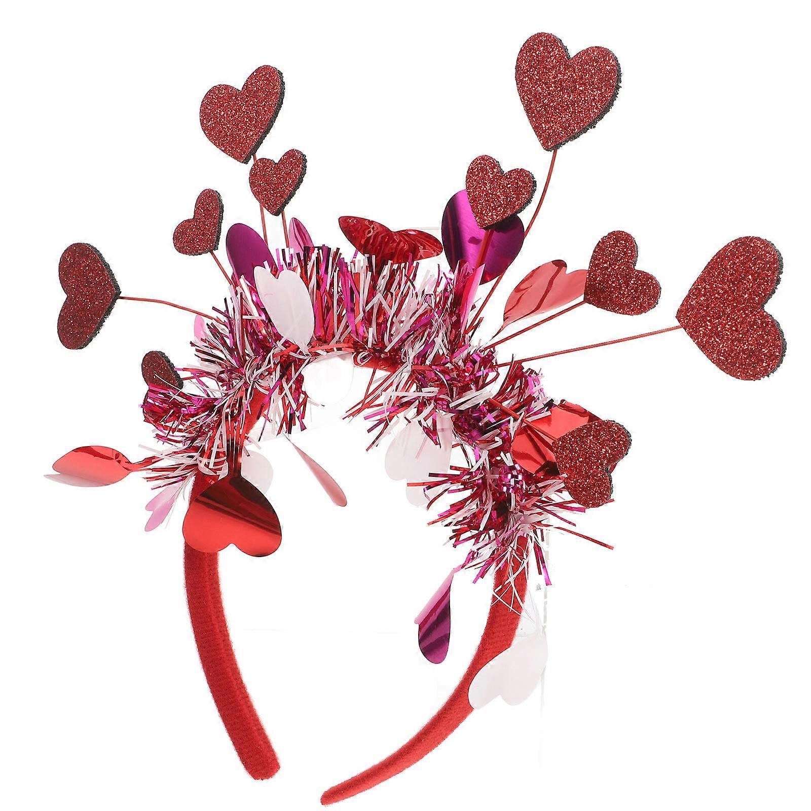 Valentines Day Accessories Heart Headband Bridal Party Style 25.00X23.00X1.50CM Festive Decoration 1Pack