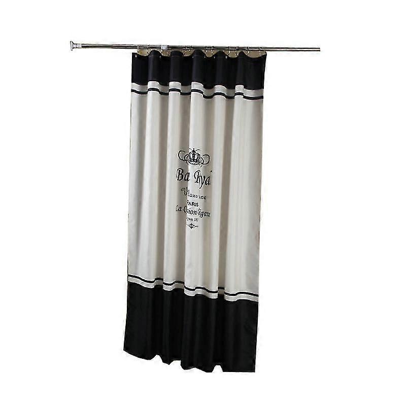 Waterproof Shower Curtain Spring Spun Polyester Shower Curtain