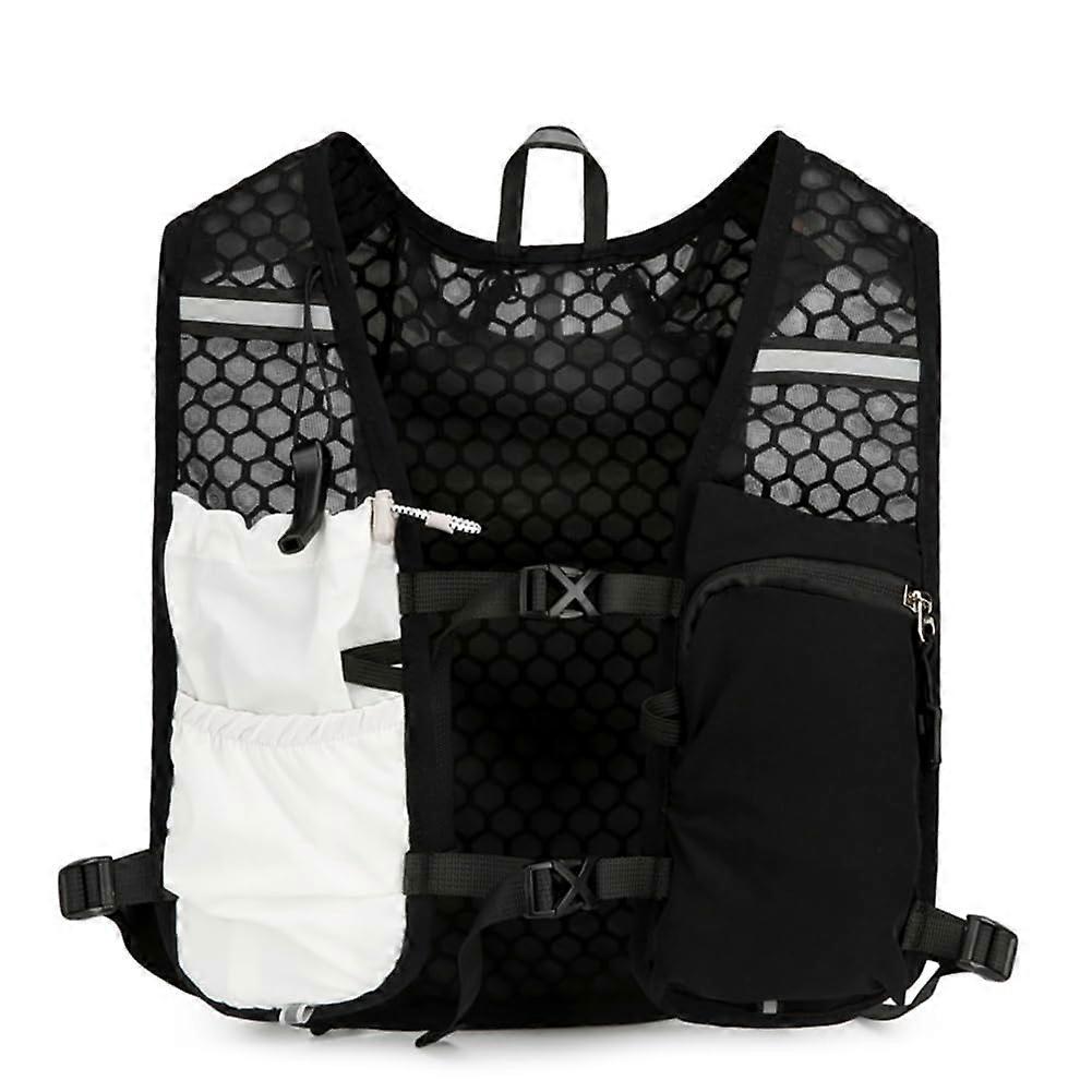 Women's Lightweight Running Vest - Breathable Hydration Backpack for Jogging & Cycling, Unisex, White, M, Ideal for 5-10 km