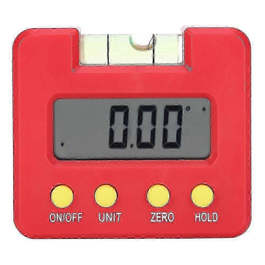 מד שיפוע מיני דיגיטלי עם מד מפלס מד זווית מגנטית מאתר סרגל