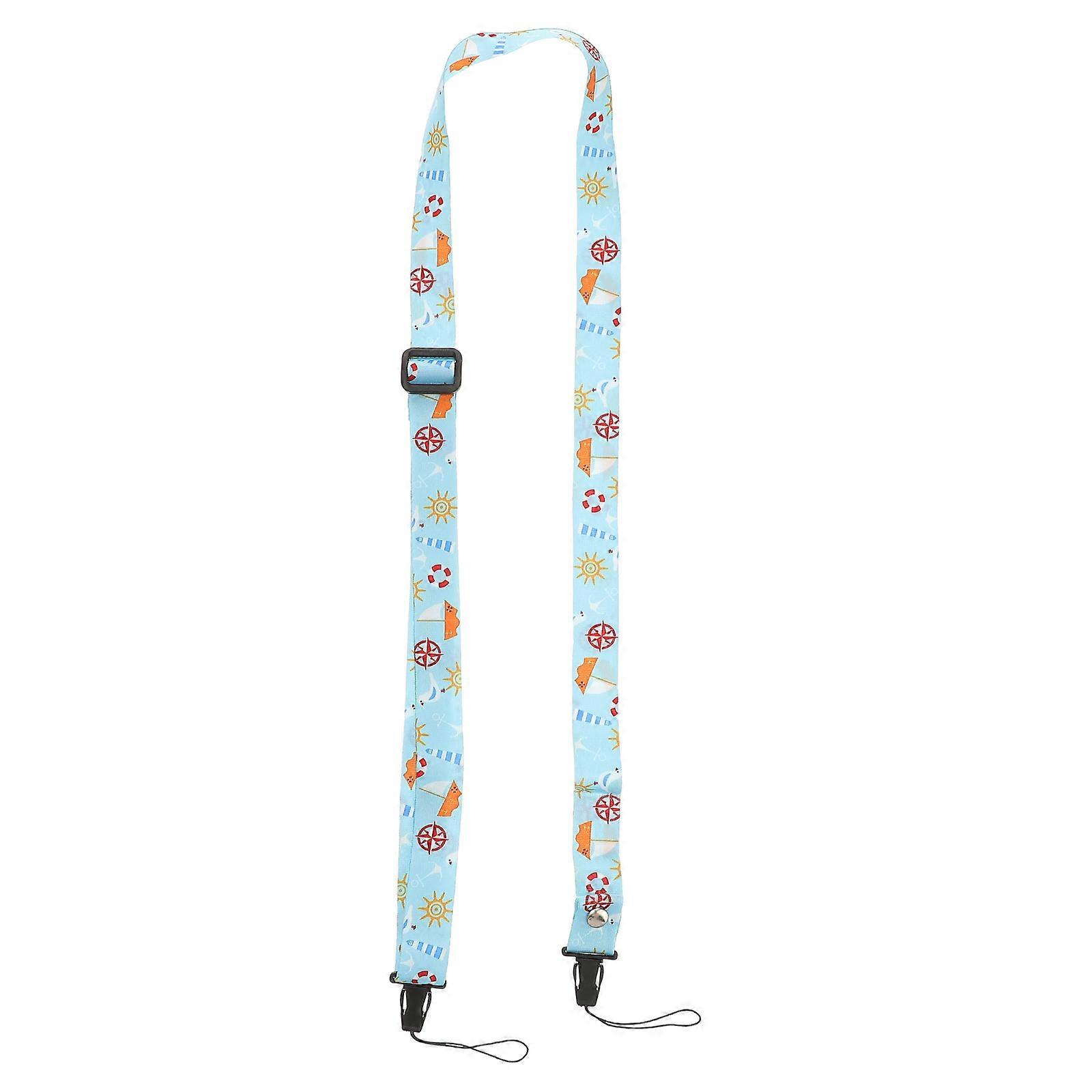 Thin Camera Strap Shoulder Sling For Camera Outdoor Use 120cm Blue Polyester Cotton Protect from Accidental Fall 1Set