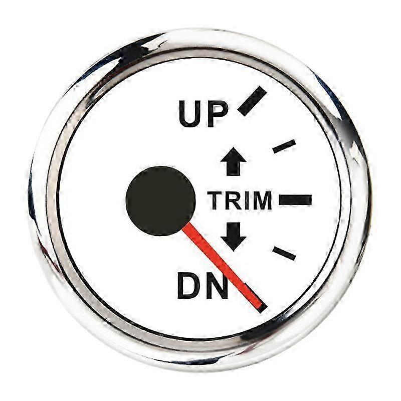 52mm Digital Marine Trim Gauge Universal Balance Signal Trim Meter Indicator Red Backlight with Ala
