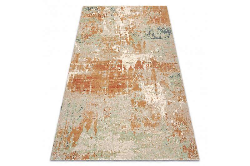 Wool Carpet ABBY 486.13.LA112 OSTA Vintage, modern green / terracotta