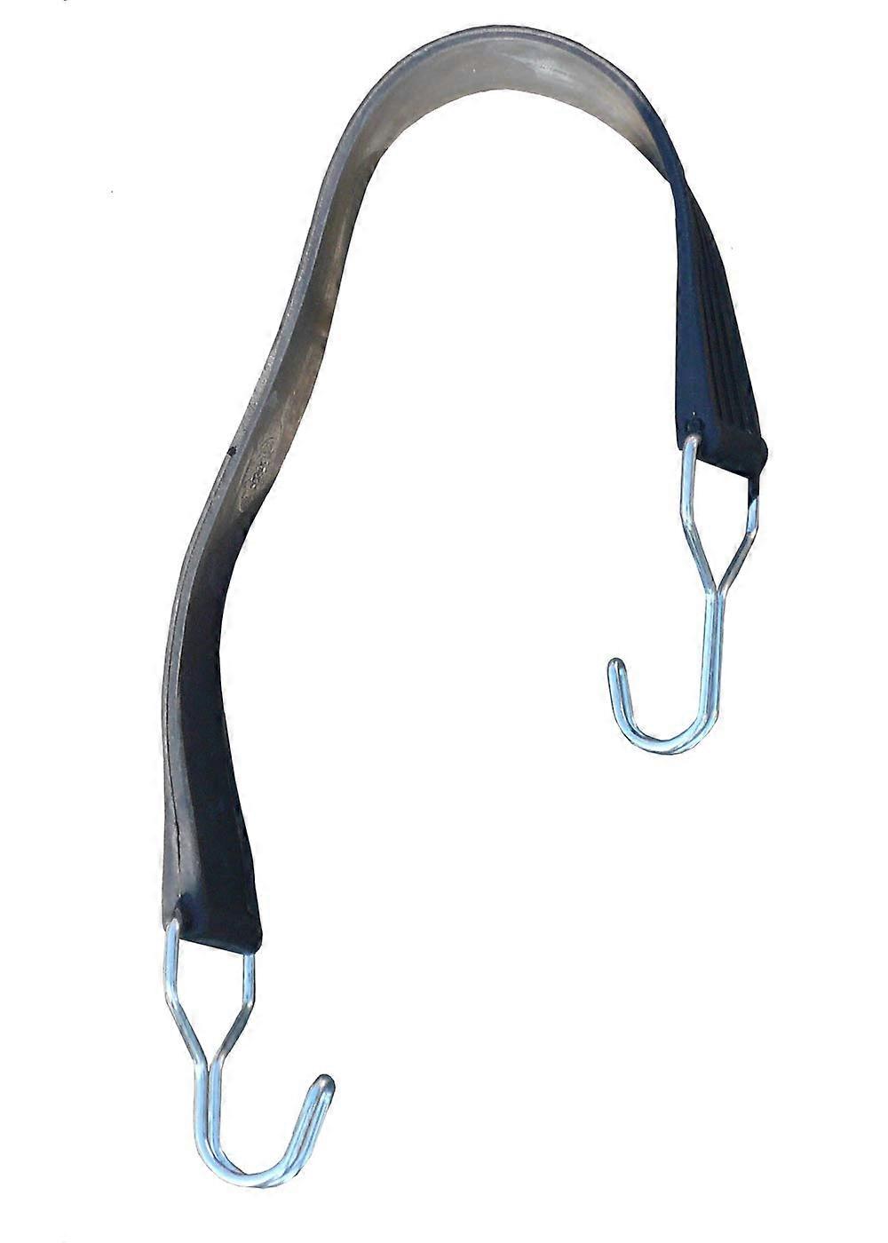 Rubber Tension Tape with Two Wire Hooks Set of 150 for Rolling Grille Trolley, Durable, Heavy-Duty, 1 Inch Width