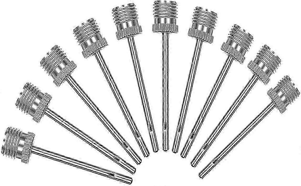 Christmas 10pcs Inflatable Stainless Steel Ball Needle For Jumping Soccer, Basketball, Soccer, Volleyball, Netball, Handball And Others.