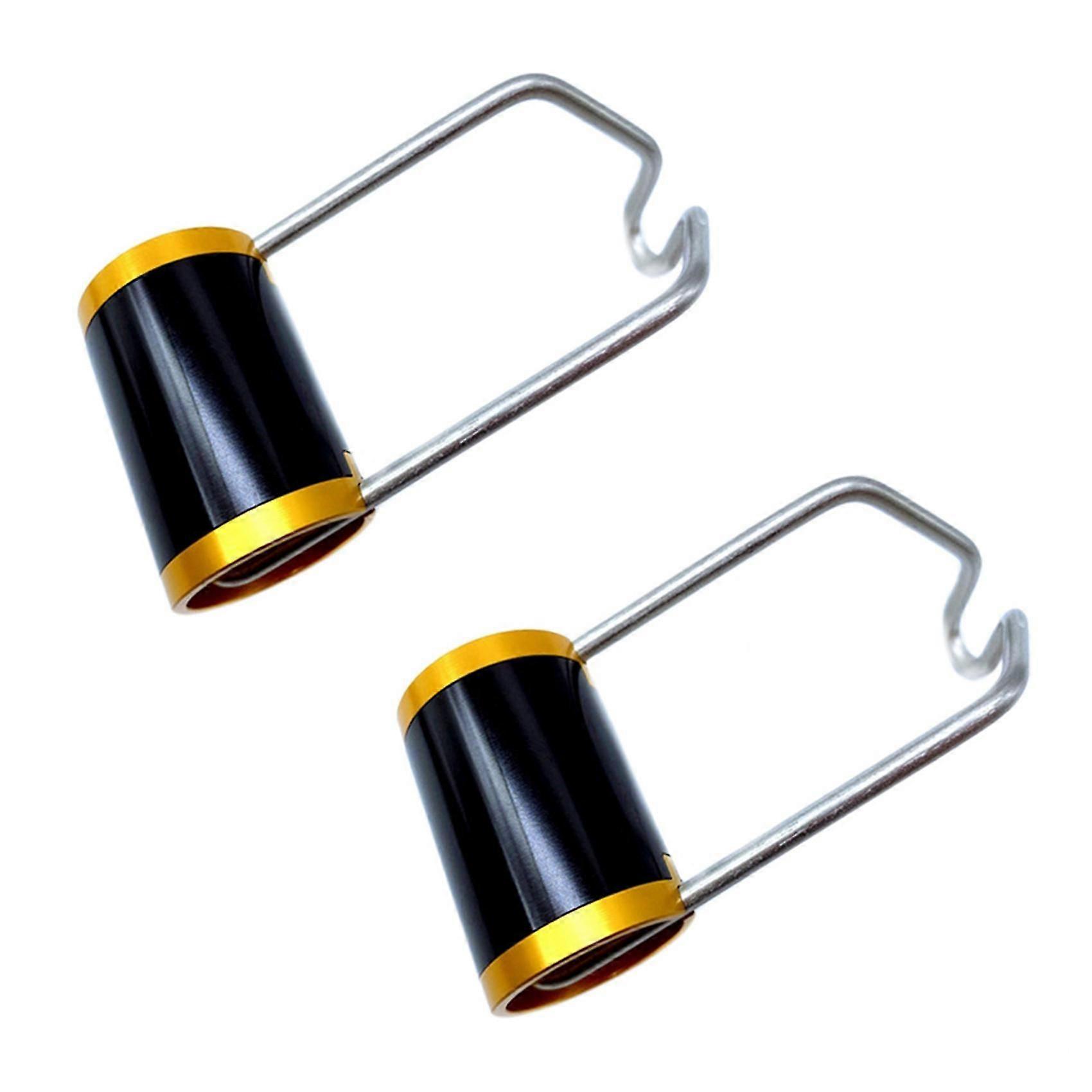 2x מחזיק תאורת אופניים תושבת אור קדמי סופרלייט (זהב שחור)