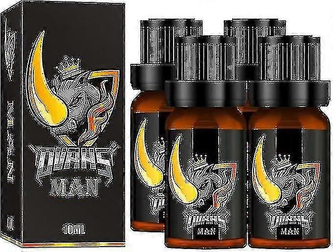 Ensemble d'huiles essentielles pour hommes - 4pcs, huile de massage énergisante, améliorer l'endurance