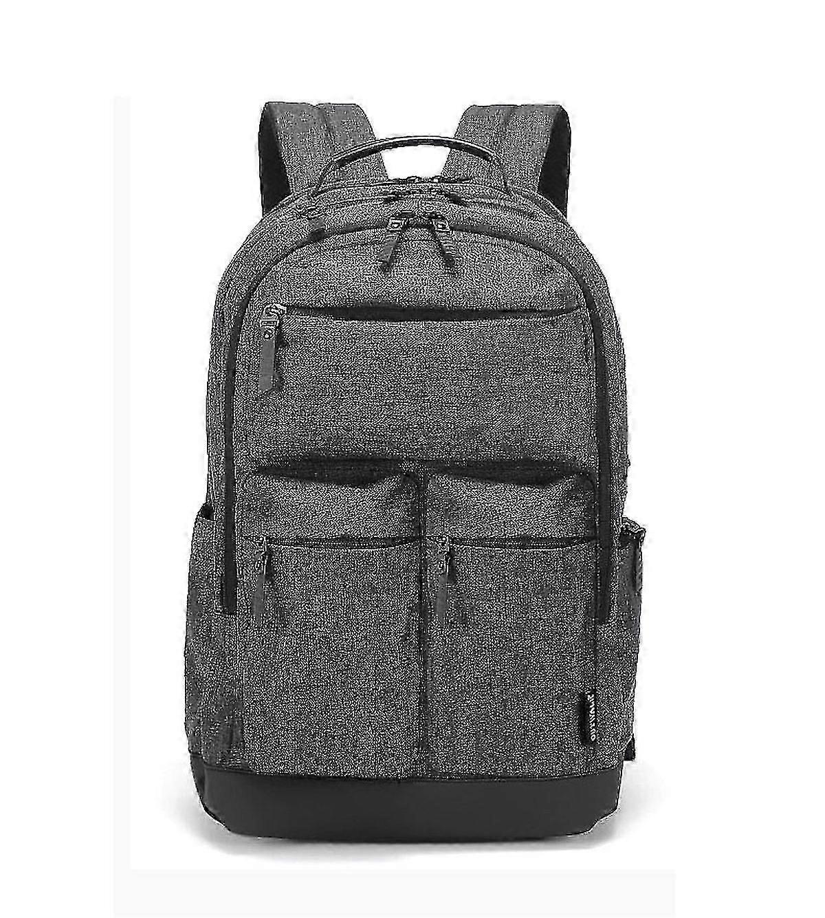 男性用ラップトップバックパックUSB充電ポート付き大型スクールバッグビジネスデイパック旅行作業屋外用