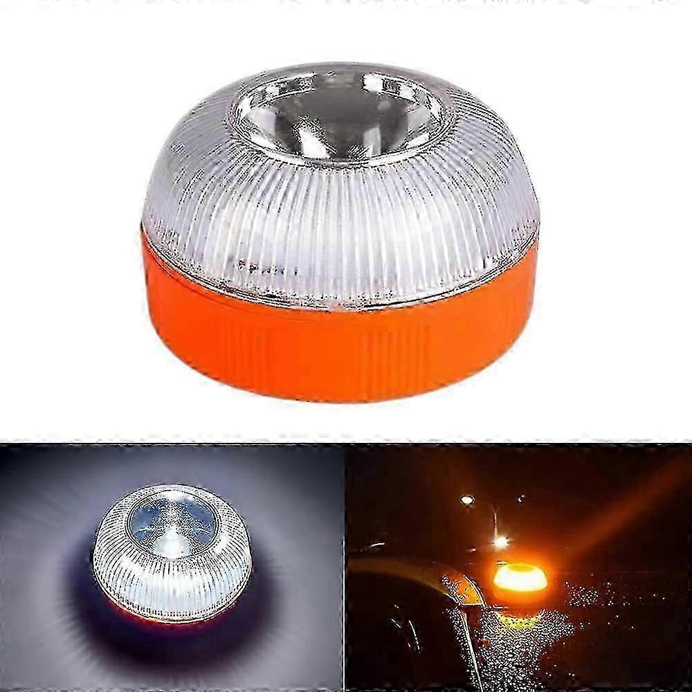 2024 Emergency Lamp V16 Emergency Light Standalone Led Warning Lights Usb Rechargeable W/magnetic Base