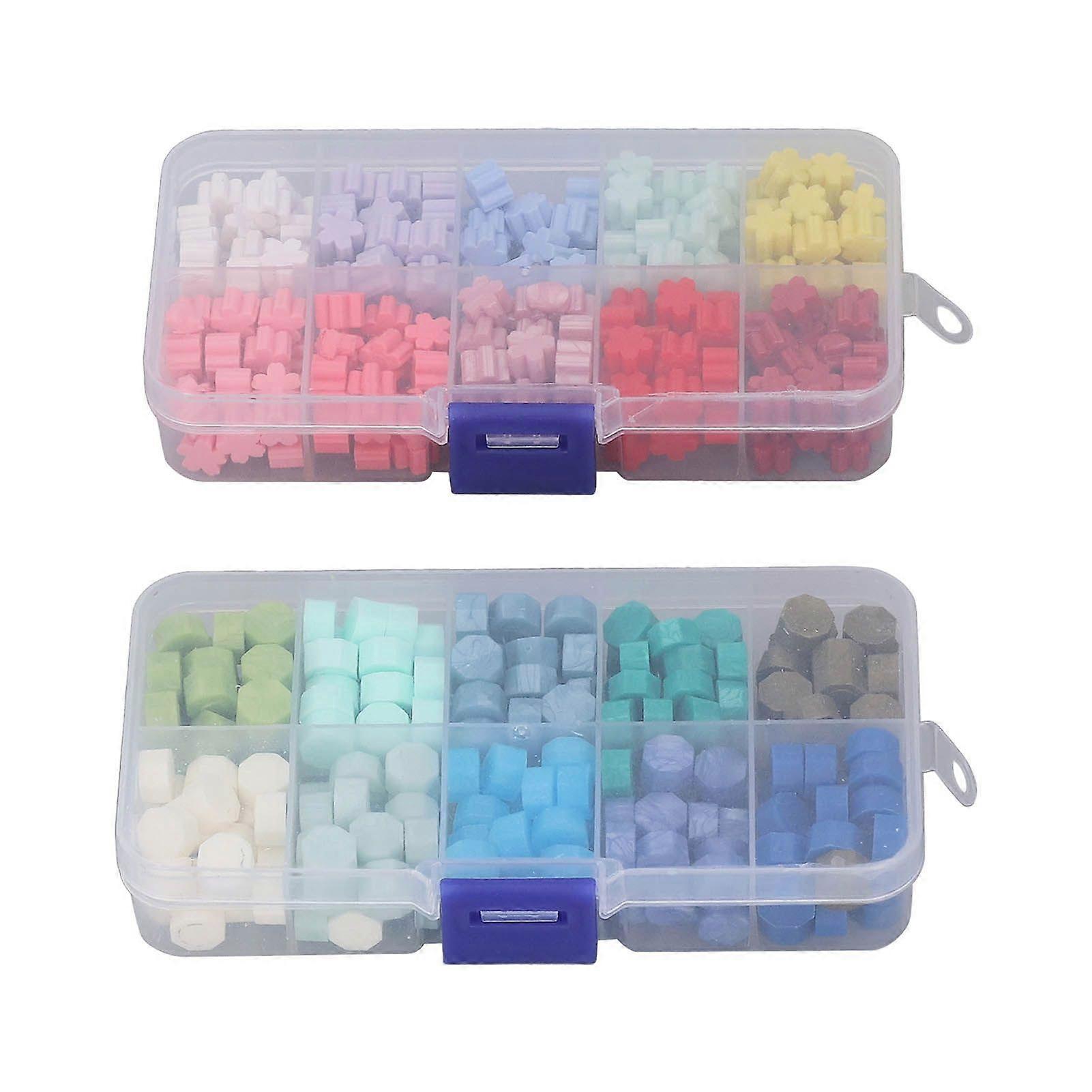 2025年最新モデル400個シーリングワックスビーズ20色シーリングスタンプワックスビーズ