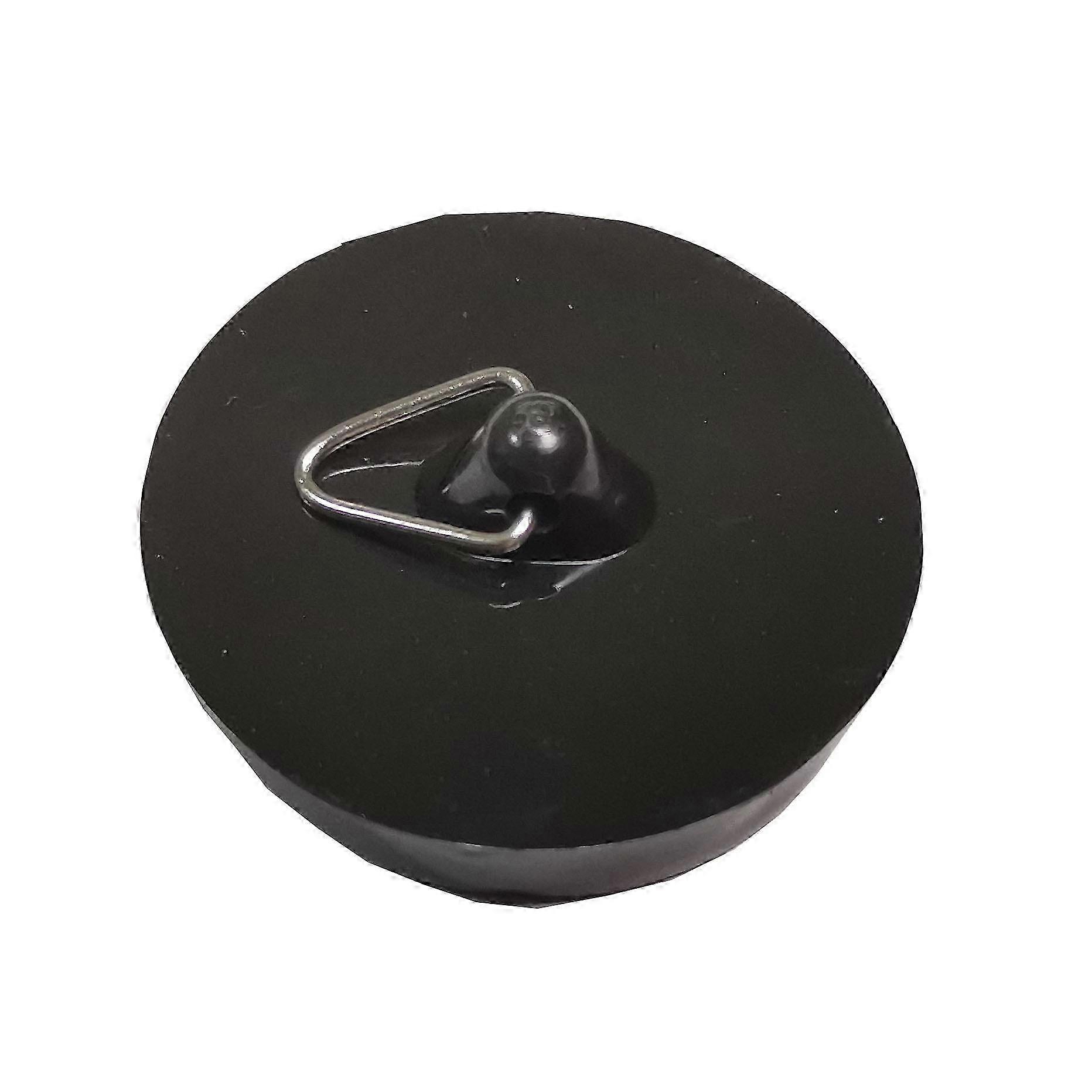 1 set of drain plugs with hooks black, available in various sizes 4.5 cm