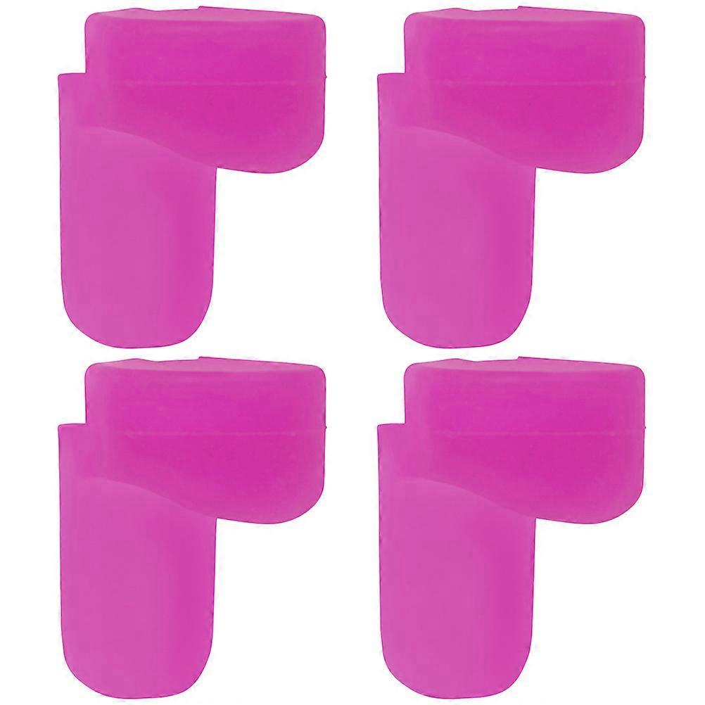 Pink Color 3x2x2cm Size Clarinet Thumb Rests For Practice Performance Standing Walking 4Pcs