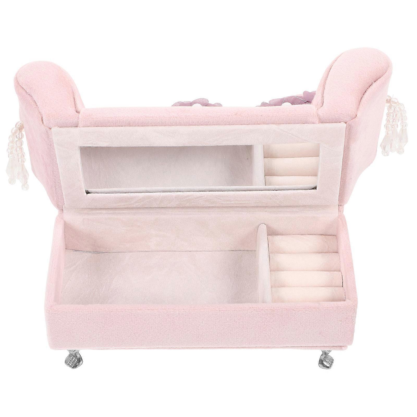 Couch Shaped Jewelry Box for Rings, Earrings & Diamonds – Unique Decorative Trinket Storage Case for Birthdays & Anniversaries