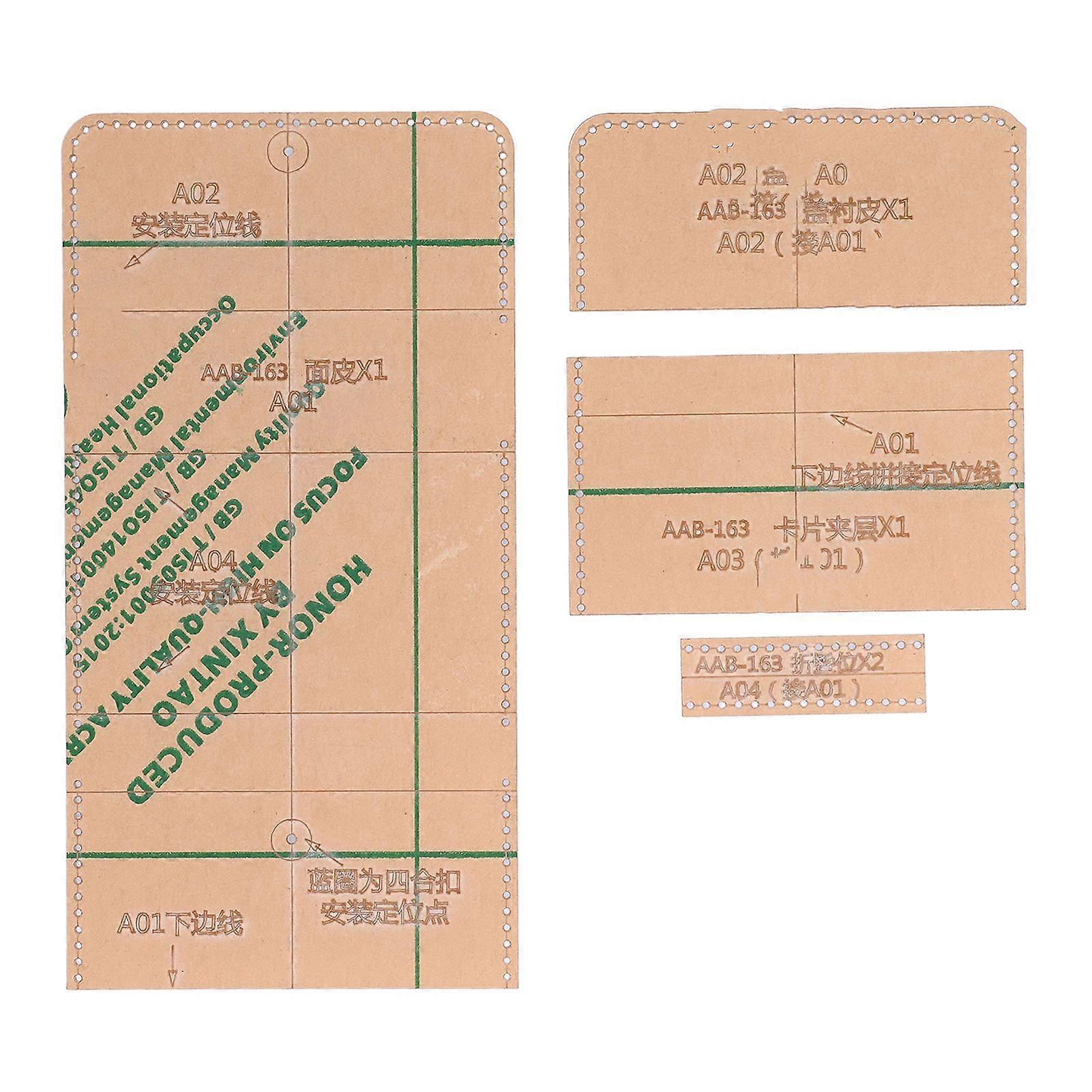 2025 Latest Model  4Pcs Acrylic Templates Durable Reusable Transparent Clear