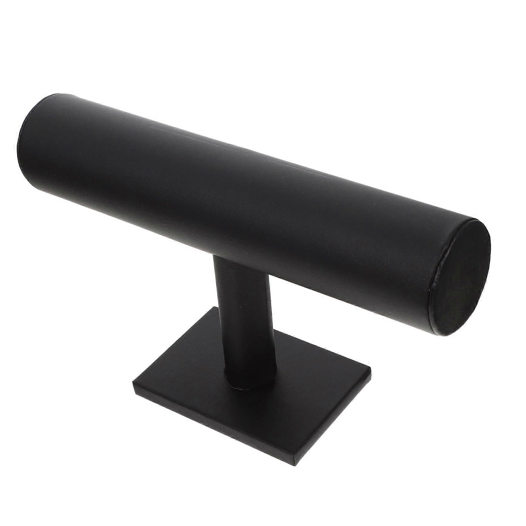 Display Stand for Shelves, Desktop Clock Shelf and Jewelry Stand, Black Composite Board Model 1