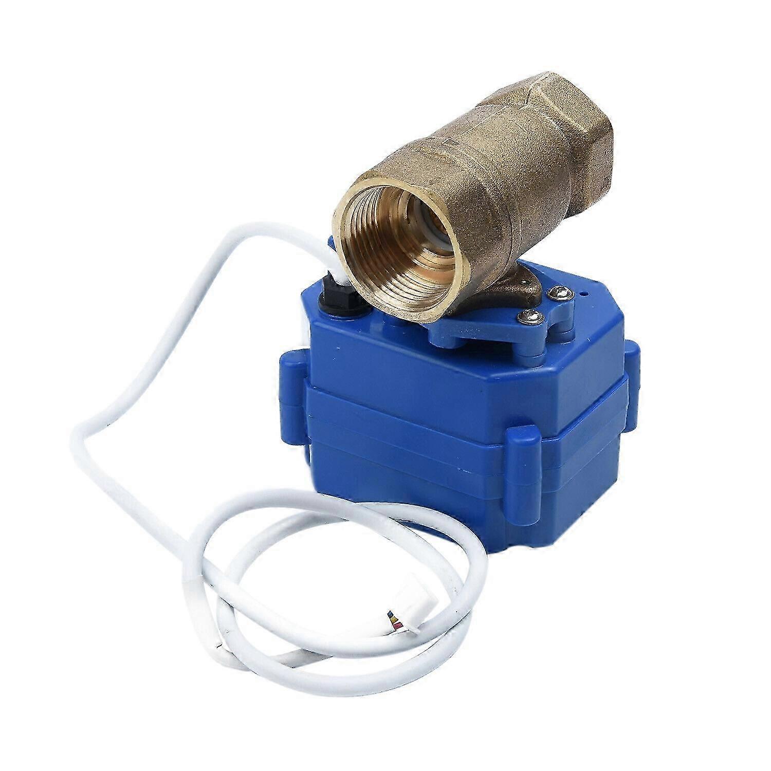 DN20 G3 / 4 صمام كروي كهربائي بمحركات نحاسي 12 فولت تيار مستمر ، 3 أسلاك إعداد 2 طريقة