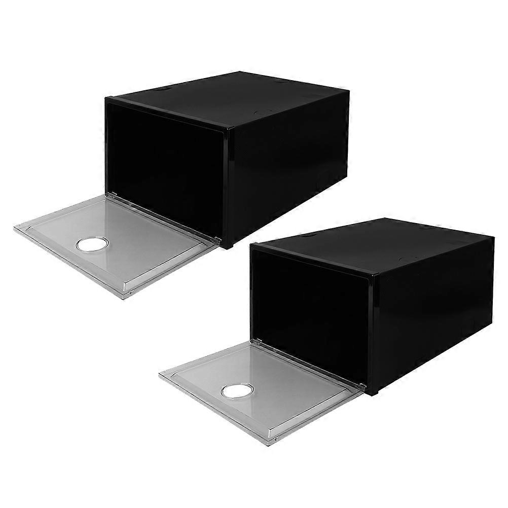 Stackable Plastic Shoe Boxes for Home Use Shoe Storage 6Pcs Set