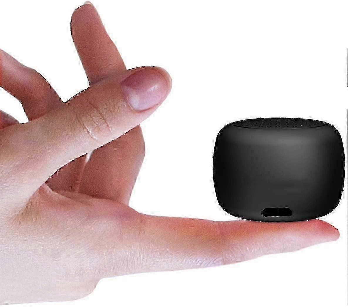 Black The Smallest Mini Bluetooth Speaker - Momoho BTS0011 Wireless Small Bluetooth Speaker,Portable Speakers for Home/Outdoor/Tra SZRH A-F
