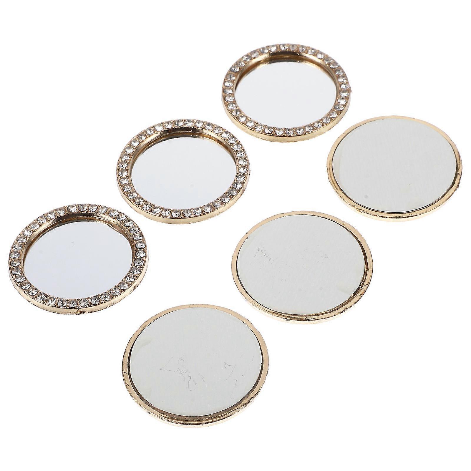Magnified Mirror Phone Camera Mirror 6Pcs On-The-Go Touch-Ups