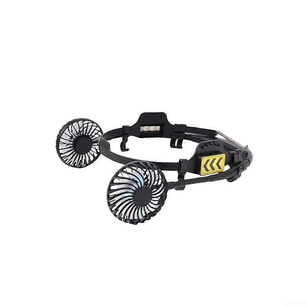 Portable Hard Shell Fan with 360 Degree Adjustable Hose, Strong Airflow, Lightweight Design, Colorful LED Light, Workplace Safety