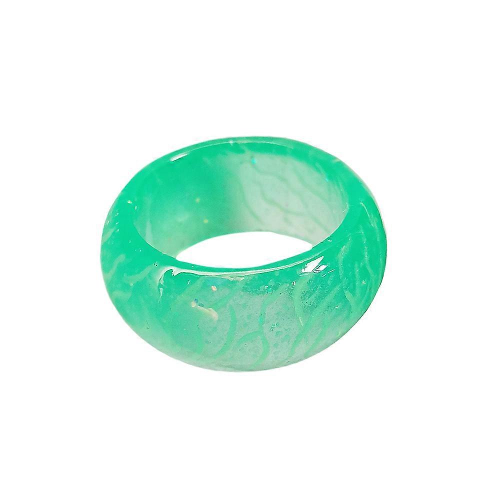 Luminous Ring Simple Resin Glow In Dark Party Favors for Kids Birthday Party Size 7 1Pack