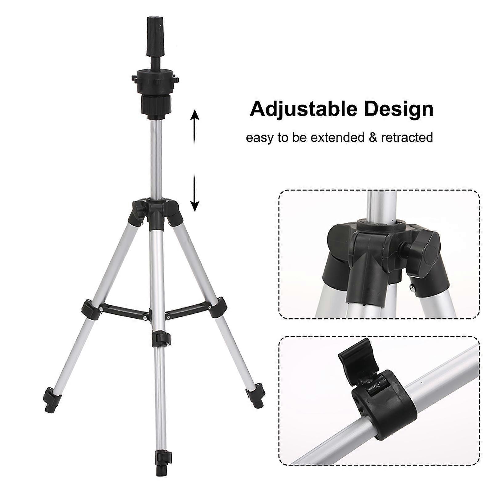 Retractable dummy head small bracket four-section retractable hairdressing dummy head bracket