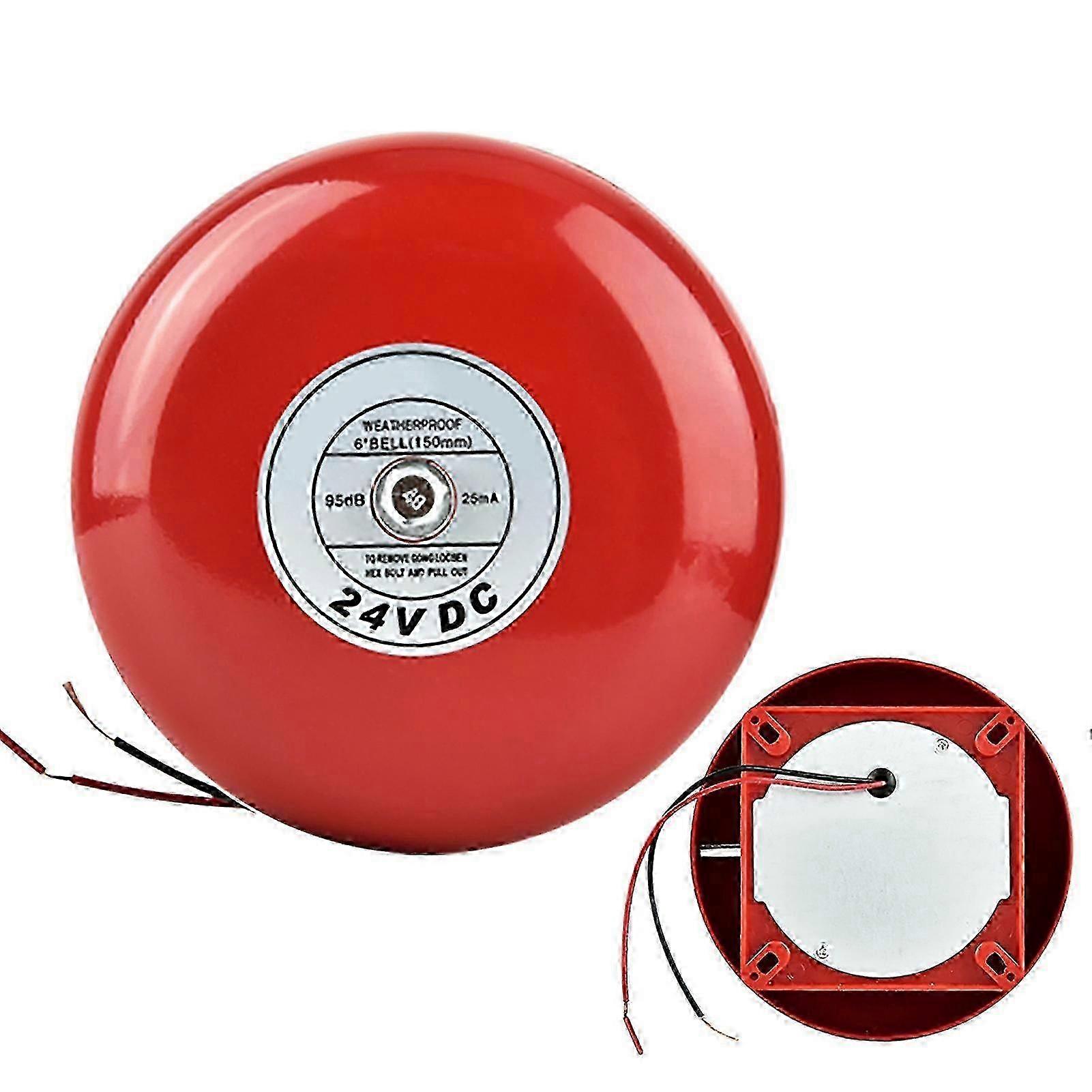セキュリティおよび火災警報用の 24V 金属製ラウンドアラームベル